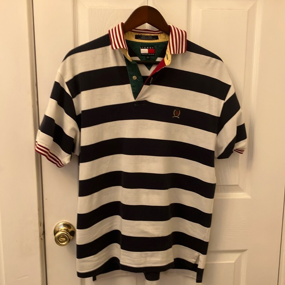 Tommy Hilfiger striped shirt.